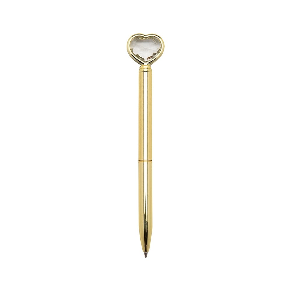 CANETA METAL CORAÇÃO SPX-14656 NA COR DOURADO