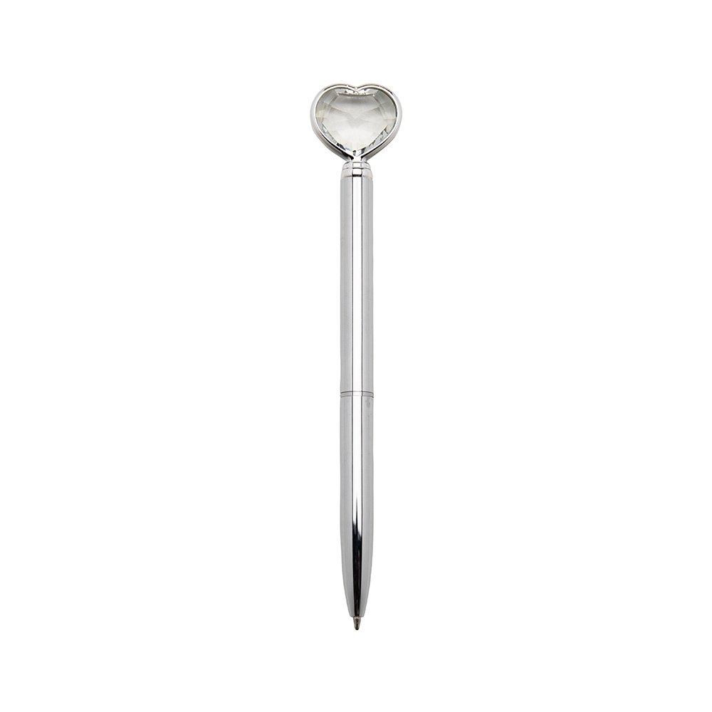 CANETA METAL CORAÇÃO SPX-14656 NA COR PRATA