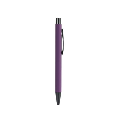 Caneta personalizada metal esferográfica na cor roxo