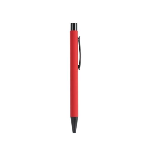 Caneta Personalizada Para Empresas Metal Esferográfica na cor vermelho