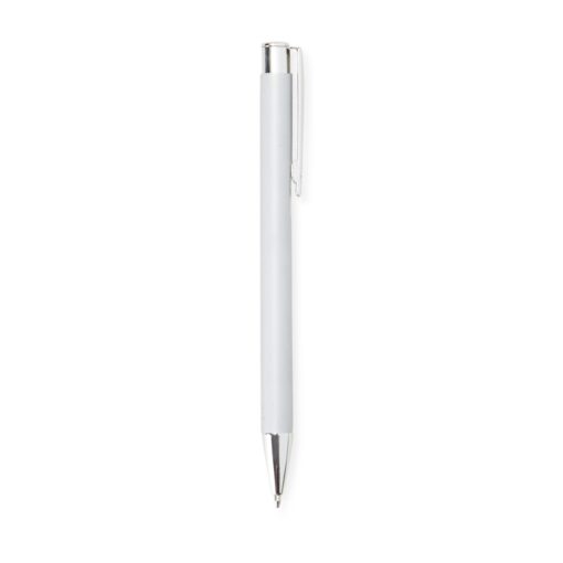 Caneta Com Logo Metal na cor prata