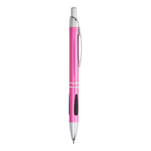 Caneta Com Logo Metal na cor rosa