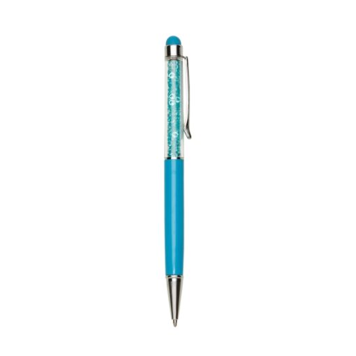 Caneta Personalizada Para Empresas Metal Touch na cor azul