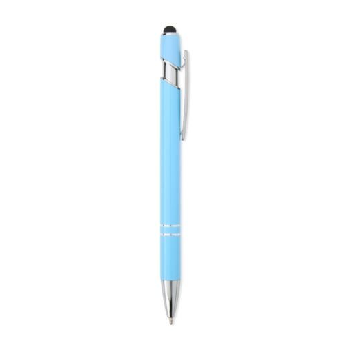Caneta Personalizada Para Empresas Metal Touch na cor azul