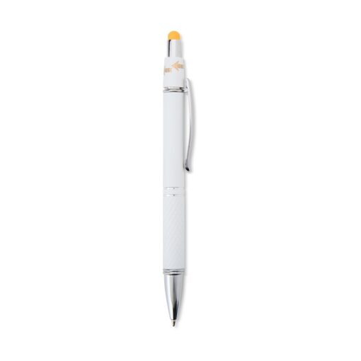 Caneta Personalizada Metálica - Branco/Amarelo SPX-08134-BCO/AMA