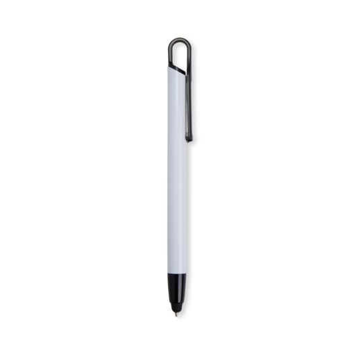 Caneta Personalizada Metálica - Branco/Preto SPX-08044B-BCO