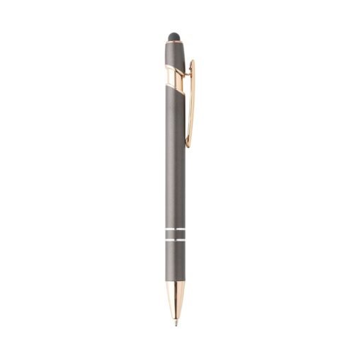 Caneta personalizada metal touch - chumbo com detalhes em cobre