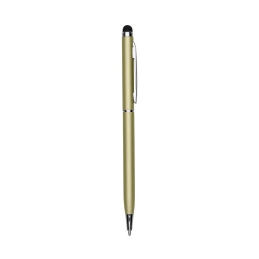 Caneta Com Logo C/ 1 Anel E Ponta Touch na cor dourado