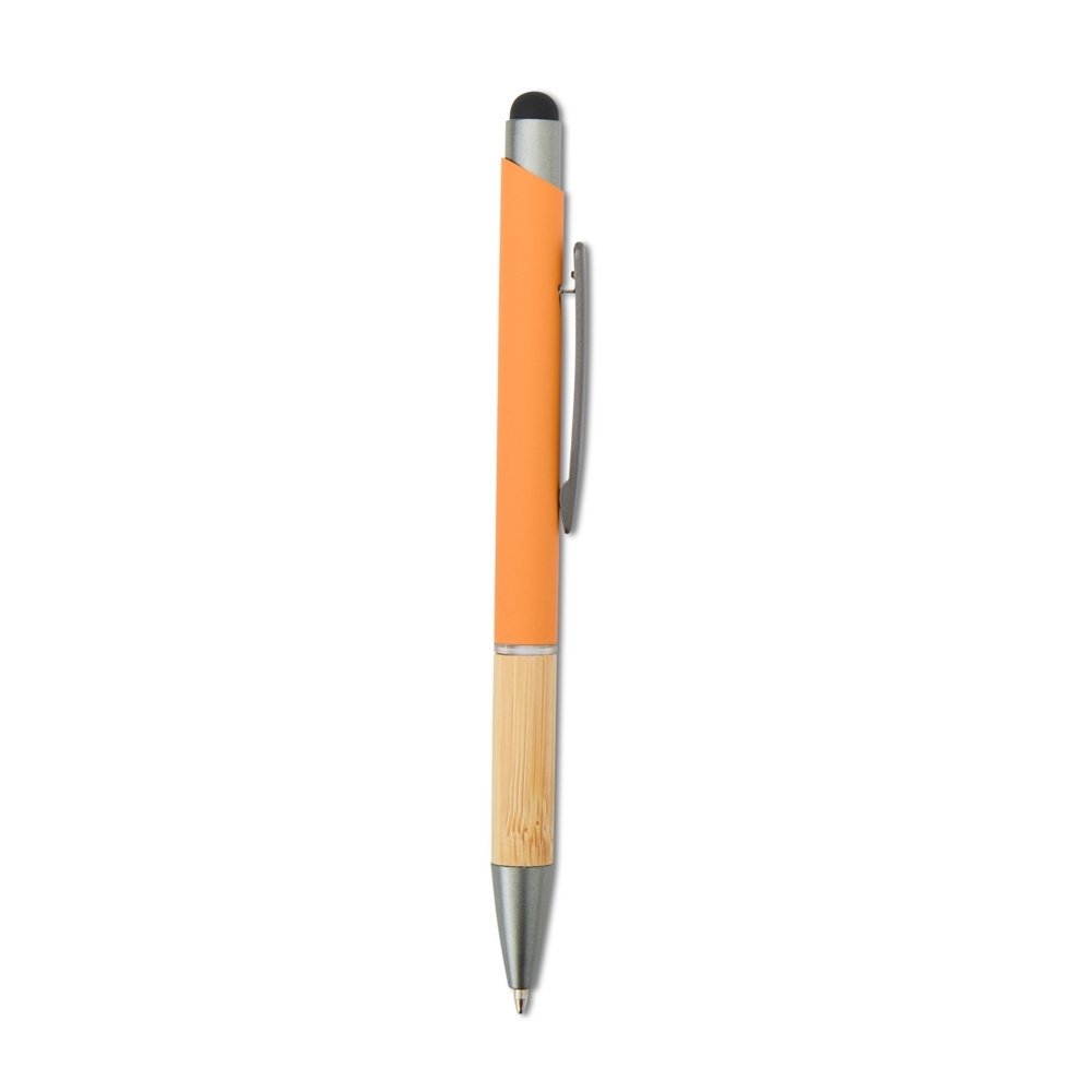 CANETA METAL TOUCH SPX-15011B-LAR NA COR LARANJA
