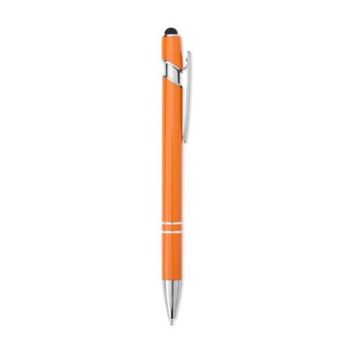 Caneta Para Brindes Metal Touch na cor laranja