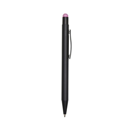 Caneta Personalizada Metálica - Preto/Roxo | Brindes Brasil