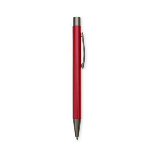 Caneta Personalizada Metálica - Vermelho/Cinza