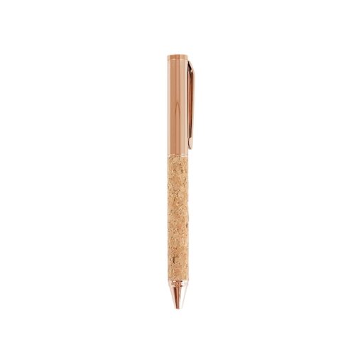 Caneta Personalizada Metálica - Cobre/Bege | Brindes Brasil