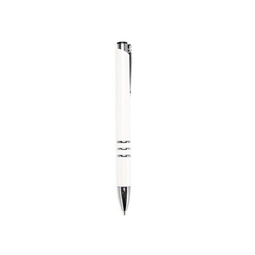 Caneta Personalizada Plástica na cor branco