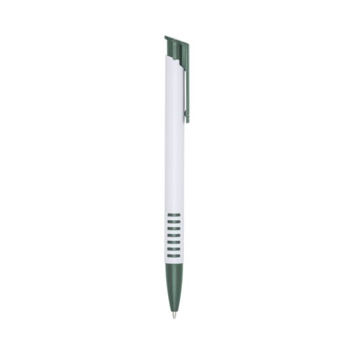 Caneta Personalizada Plástica - Verde/Branco SPX-03017-BCO/VD