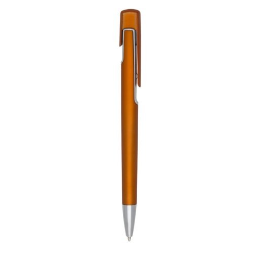 CANETA PLÁSTICA  SPX-12411-LAR/PRA NA COR LARANJA