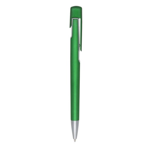 Caneta Personalizada Plástica - Verde/Prata SPX-12411-VD/PRA