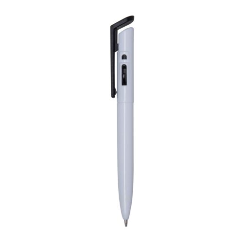 Caneta Personalizada Plástica - Branco/Preto SPX-01098L-BCO/PRE