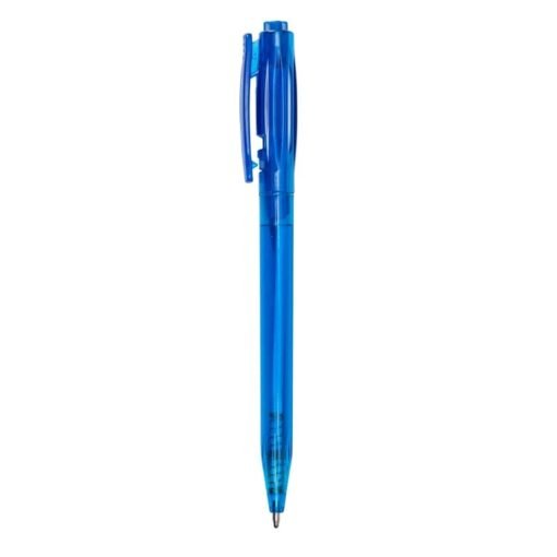 CANETA PLÁSTICA TRANSLUCIDA SPX-06161T-AZU NA COR AZUL