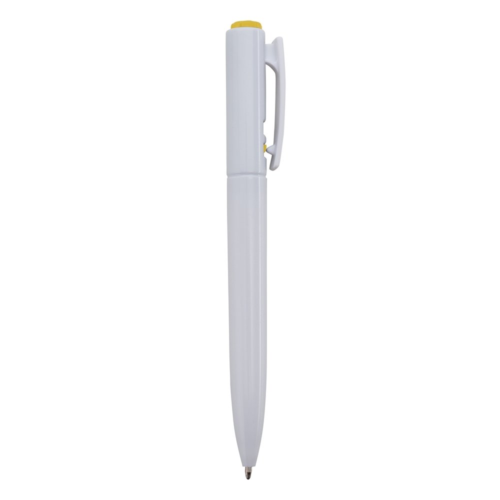 CANETA PLÁSTICA SPX-01091C NA COR BRANCO