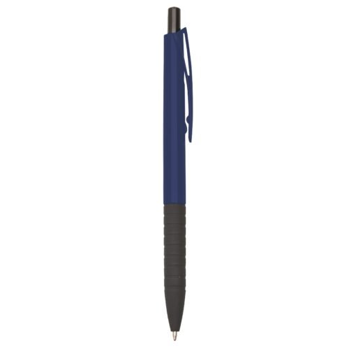 Caneta Promocional Plástica - azul com detalhes em preto