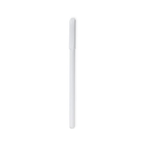 CANETA PLÁSTICA COM TAMPA SPX-05031-BCO NA COR BRANCO