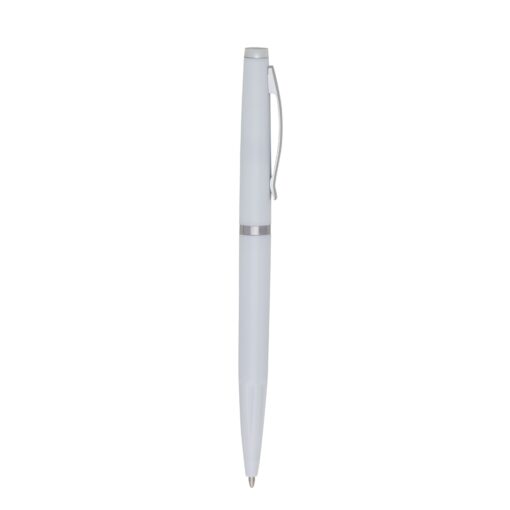 Caneta Personalizada Plástica na cor branco