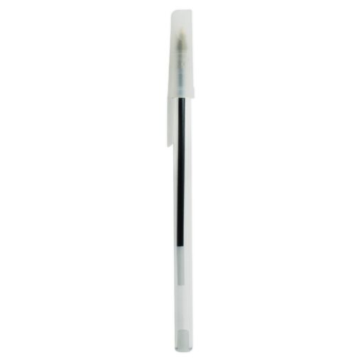 Caneta Personalizada Plástica - Branco/Bege | Brindes Brasil