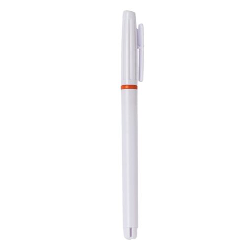 Caneta Personalizada Plástica - Branco/Laranja SPX-1087L-BCO/LAR