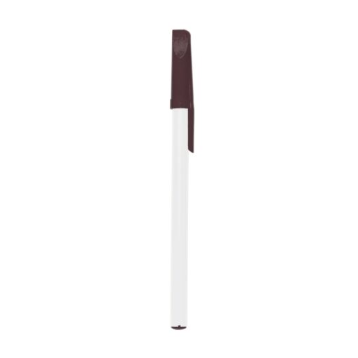 Caneta Personalizada Plástica - Branco/Marrom SPX-13629C-BCO/MAR