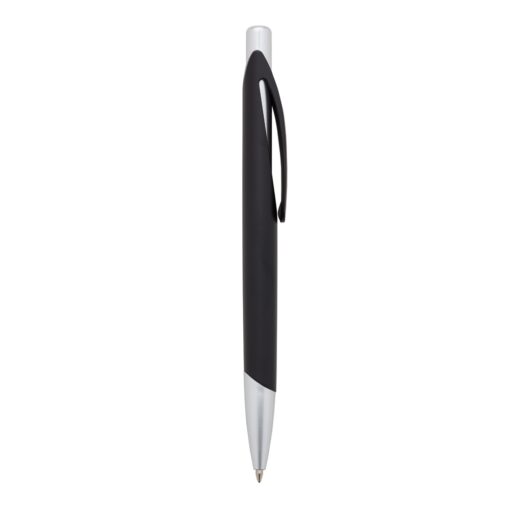 Caneta Personalizada Plástica - Preto/Prata SPX-13513-PRE/PRA