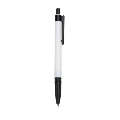 Caneta Personalizada Plástica - Preto/Branco SPX-01095L-BCO/PRE