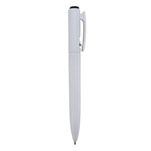 Caneta Personalizada Plástica - Branco/Preto SPX-01091C-BCO/PRE