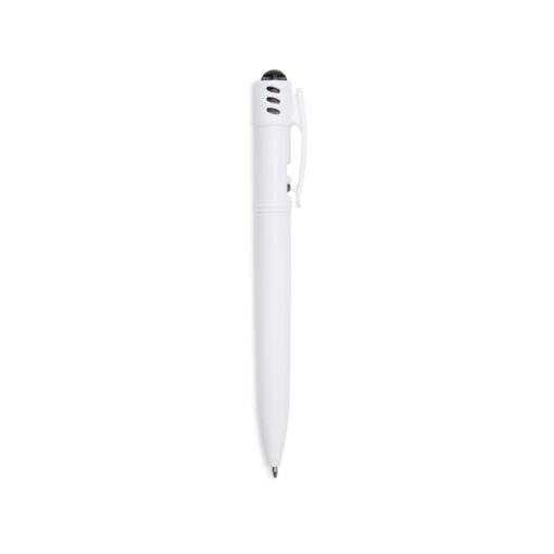 Caneta Personalizada Plástica - Branco/Preto SPX-1089C-BCO/PRE