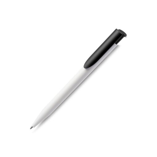 Caneta Personalizada Plástica - Branco/Preto SPX-15018B-BCO/PRE