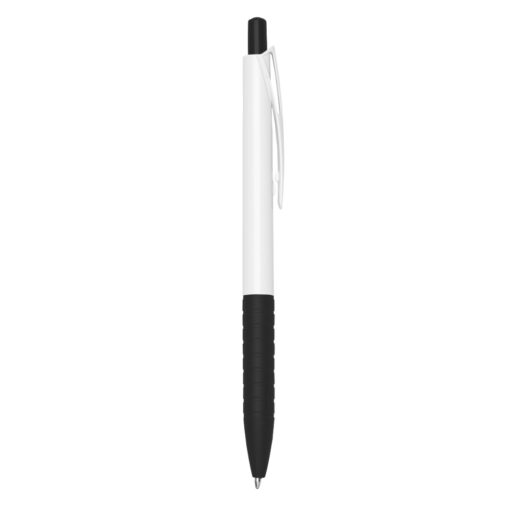 Caneta Personalizada Plástica - Preto/Branco SPX-00401C-BCO/PRE