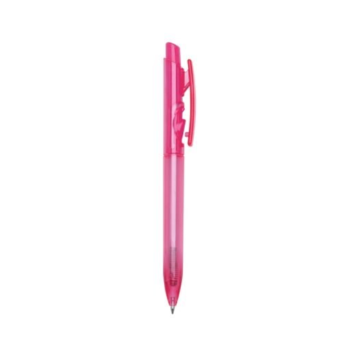 CANETA PLÁSTICA FLUORESCENTE SPX-P@01097F-RSC NA COR BRANCO