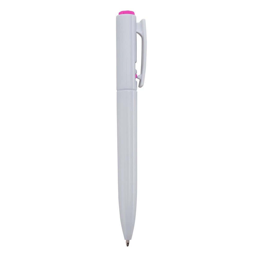 CANETA PLÁSTICA SPX-01091C NA COR BRANCO