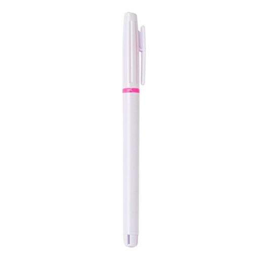 Caneta Personalizada Plástica - Branco/Rosa SPX-1087L-BCO/ROS