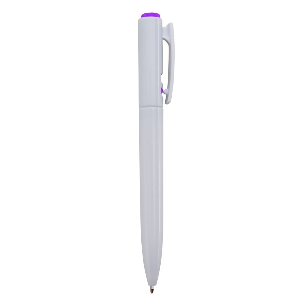 CANETA PLÁSTICA SPX-01091C NA COR BRANCO