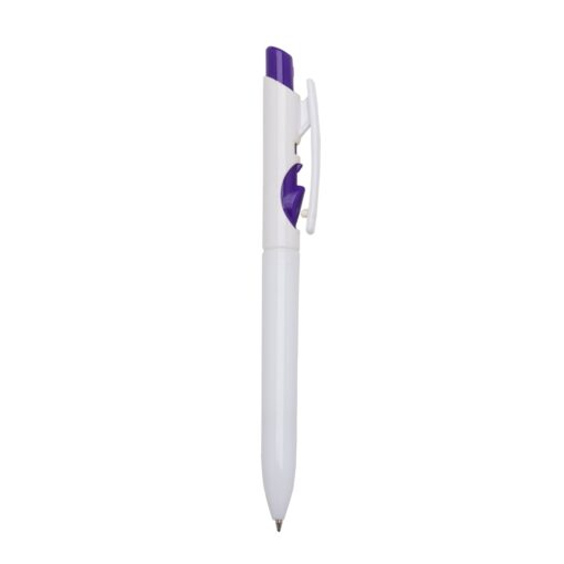 Caneta Personalizada Plástica - Roxo/Branco SPX-01097L-BCO/ROX