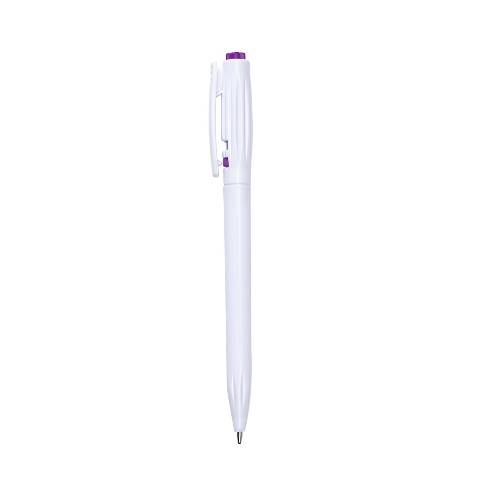 CANETA PLÁSTICA SPX-06161C NA COR BRANCO