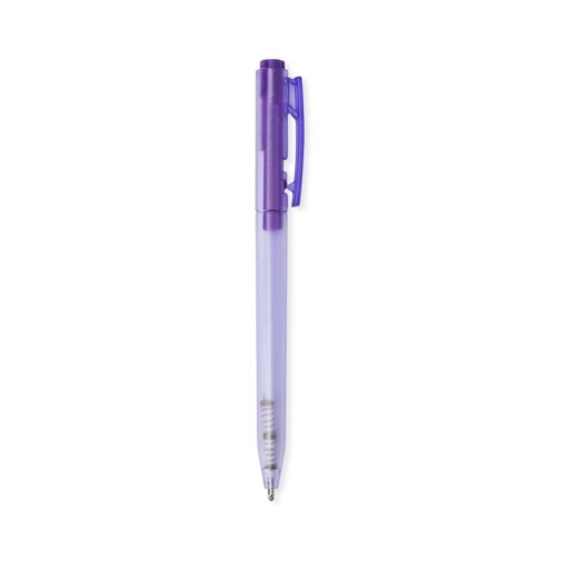Caneta Personalizada Plástica - Rosa/Roxo | Brindes Brasil