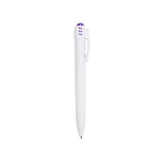 Caneta Personalizada Plástica - Branco/Roxo SPX-1089C-BCO/ROX