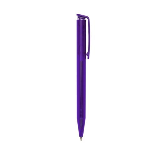 Caneta Personalizada Plástica na cor roxo