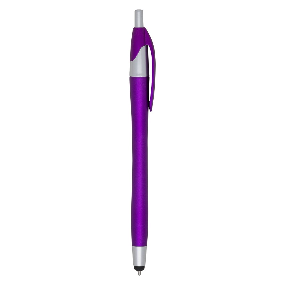 CANETA PLÁSTICA TOUCH SPX-12638 NA COR ROXO