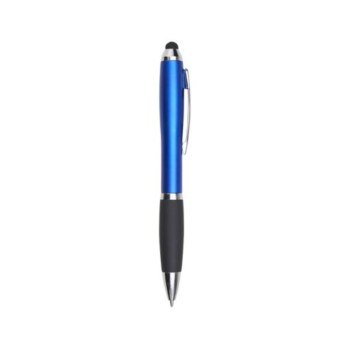 Caneta Com Logo Plástica Touch na cor azul