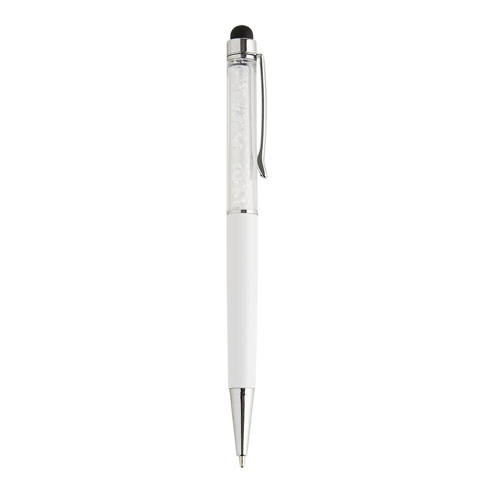 CANETA PLÁSTICA TOUCH SPX-05073 NA COR BRANCO
