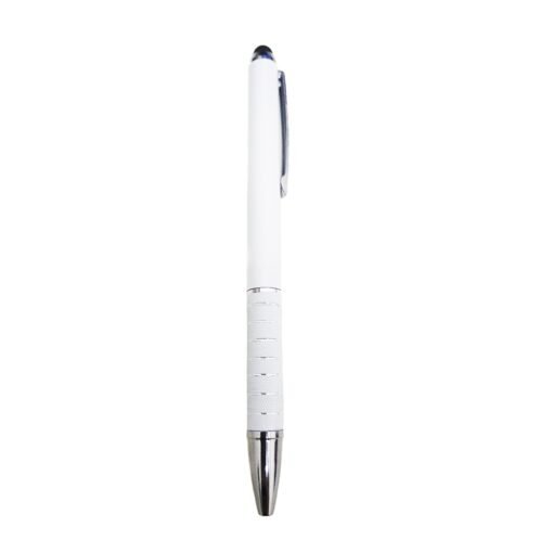 Caneta Personalizada Plástica - Branco/Prata SPX-ER198B-BCO