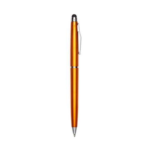 Caneta Personalizada Plástica - Laranja/Prata SPX-05091-LAR